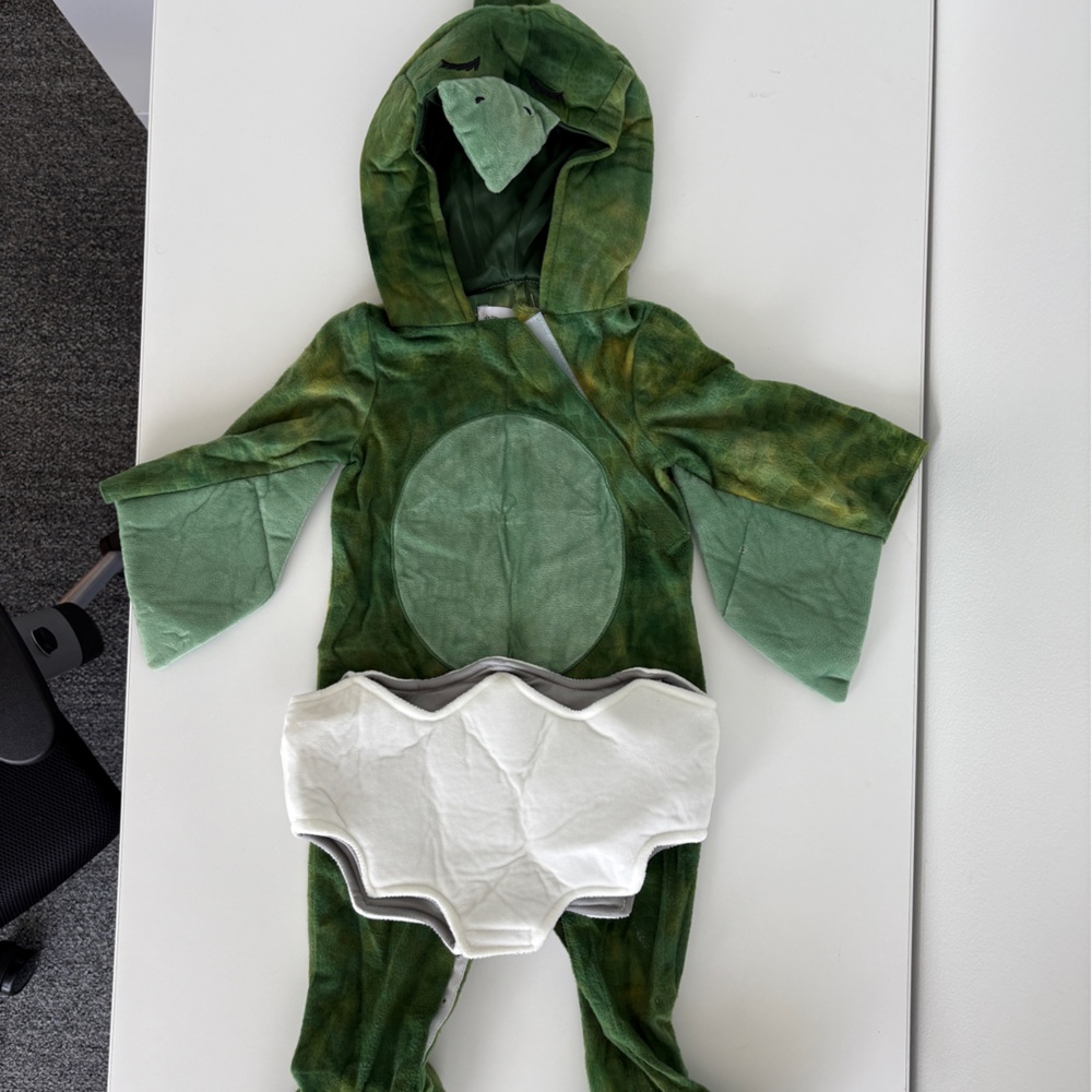 Green Dinosaur Costume for toddler 12-18 mos